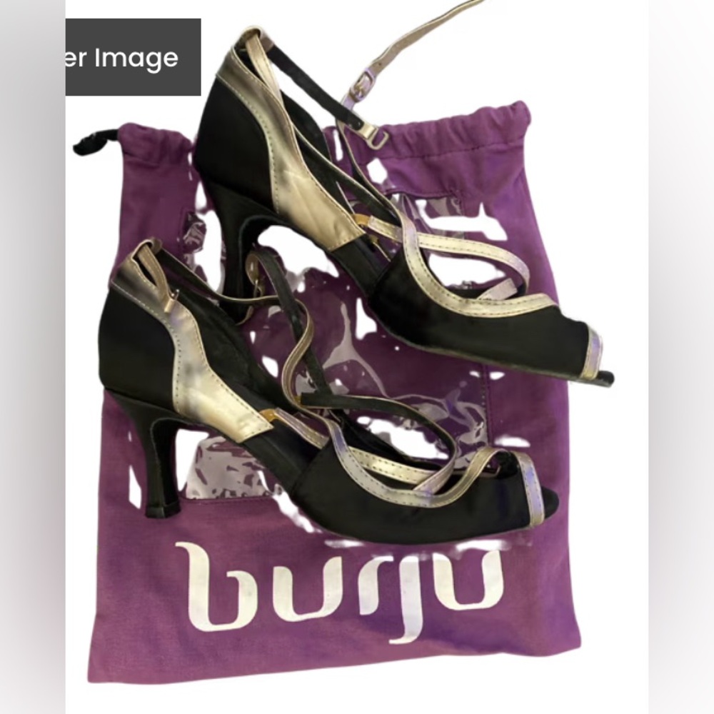 Burju 3in suede bottom Latin salsa dance shoes